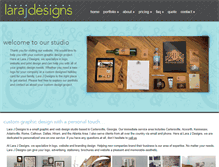 Tablet Screenshot of larajdesigns.com